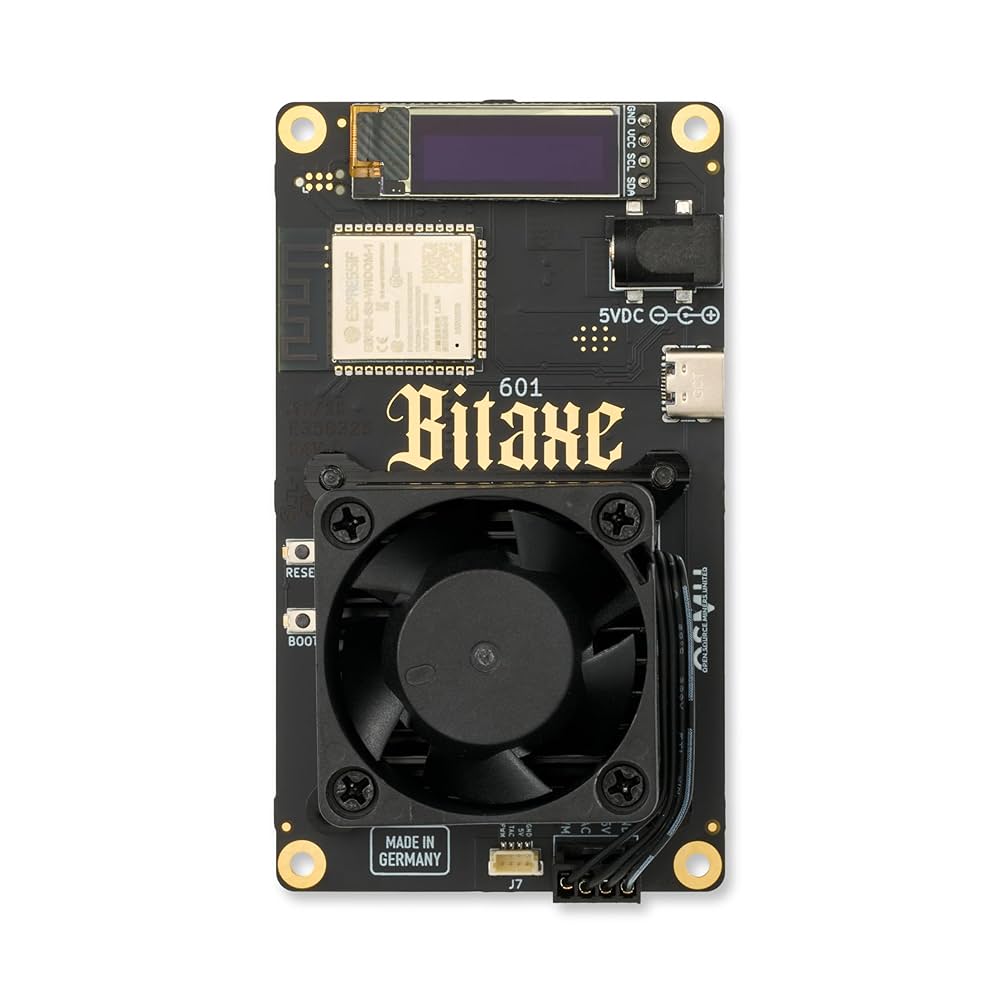 Bitaxe Gamma 601 ASIC マイナー サイレントモデル Amazon.co.jp: Bitaxe Gamma 601 1.2TH/s 暗号ビットコイン